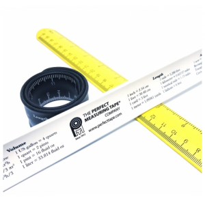 The Prefect Measuring Tape Company - SB12 - Snap Ruler - Silicone Bracelet Tape Measure Band - 12" / 30cm